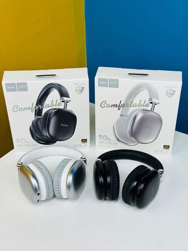 Hoco W35 Max Wireless Headphone- Black Color - Image 3