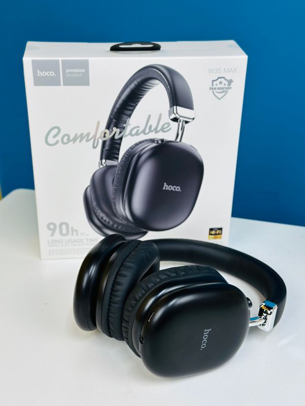 Hoco W35 Max Wireless Headphone- Black Color - Image 7