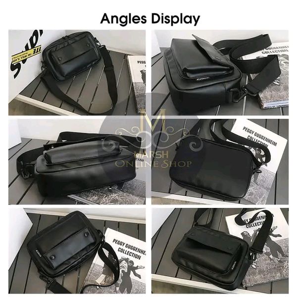 💥LouisWill Men Bag Shoulder Bag Crossbody Bag Men's Splash Proof Bag PU Large - Image 8