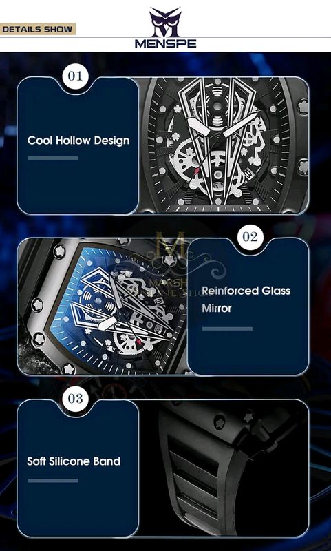 💥MENSPE Men Watch Sports Wrist Watch Waterproof Simple Sport Watch - Image 9