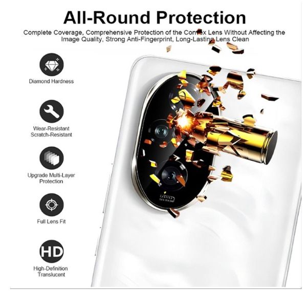 Honor 200 Camera Ring 3D Glass Premium Quality