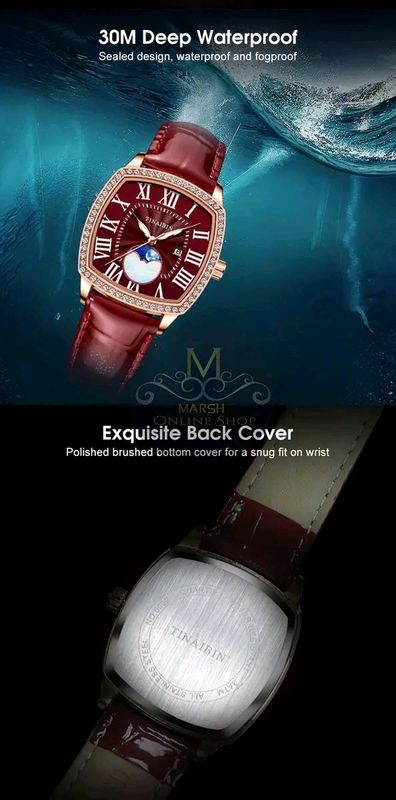 💥LouisWill Ladies Watch Fashion Quartz Watch Diamond Watches - Image 9
