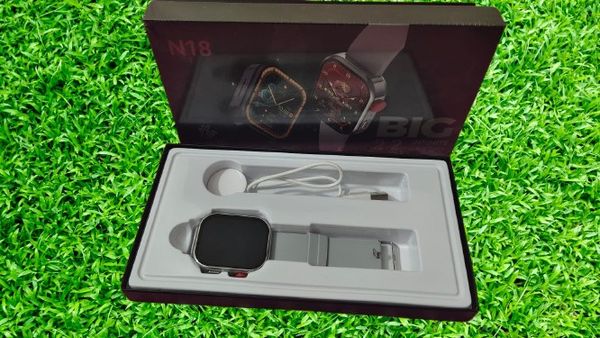 N 18 Latest Smartwatch – Premium 2.2 inch Infinite Colourful Bride Display 🔥