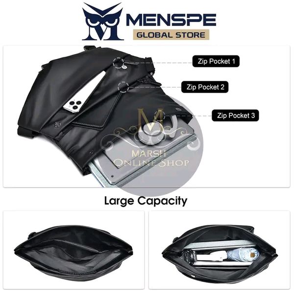 💥MENSPE Crossbody Bag Men Shoulder Bag Short Travel Bag - Image 5