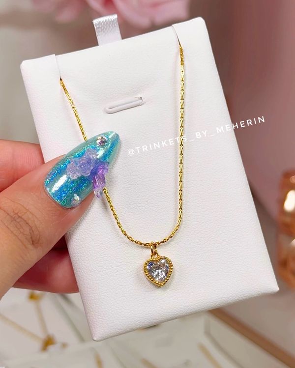 Minimal love pendant