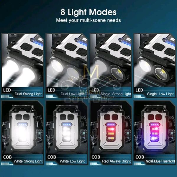 💥Outtobe Mini Keychain Light Portable Pocket Flashlight Aluminum Key Chain Lamp - Image 4