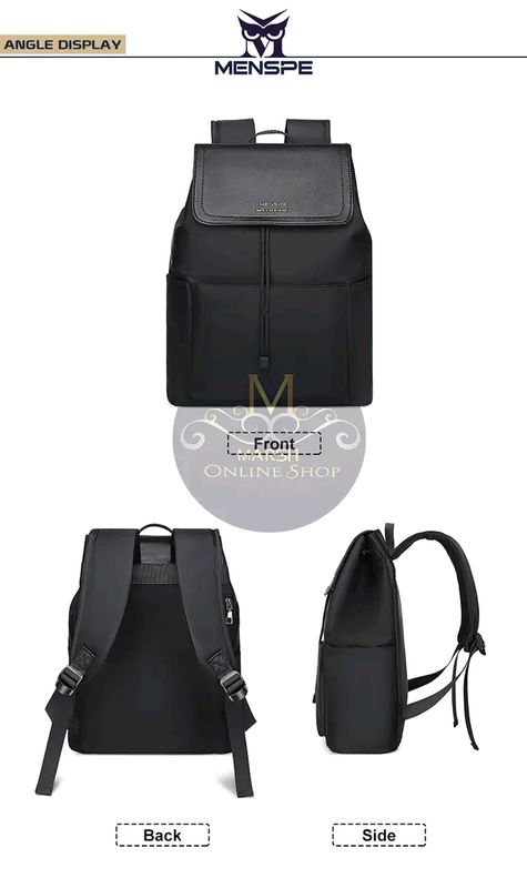 MENSPE Men Laptop Backpack Large Capacity Business Bag College Backpack Waterproof Travel Backpack - Image 7