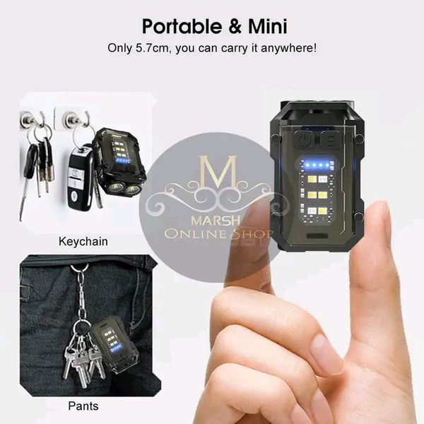 💥Outtobe Mini Keychain Light Portable Pocket Flashlight Aluminum Key Chain Lamp - Image 7