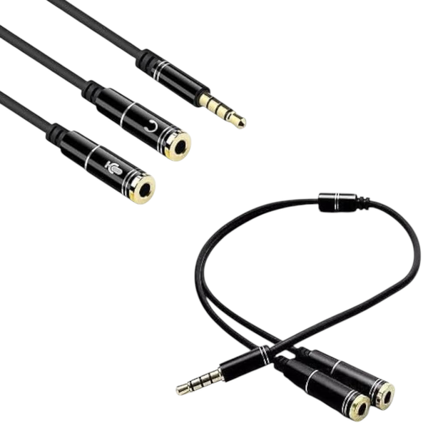 3.5mm audio splitter cable.