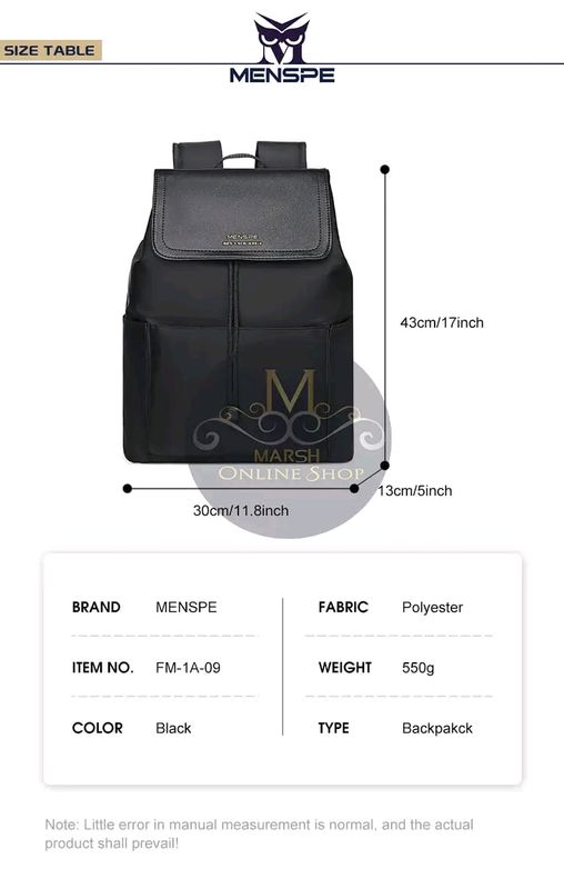 MENSPE Men Laptop Backpack Large Capacity Business Bag College Backpack Waterproof Travel Backpack - Image 6