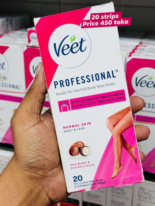 Veet proffetional wax strips for body and legs ( 20 strips)