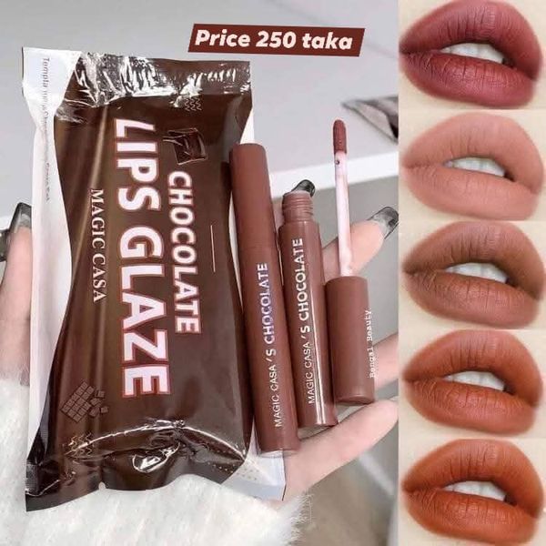 Chocolate lip glaze lipstick set (5 piece)💄