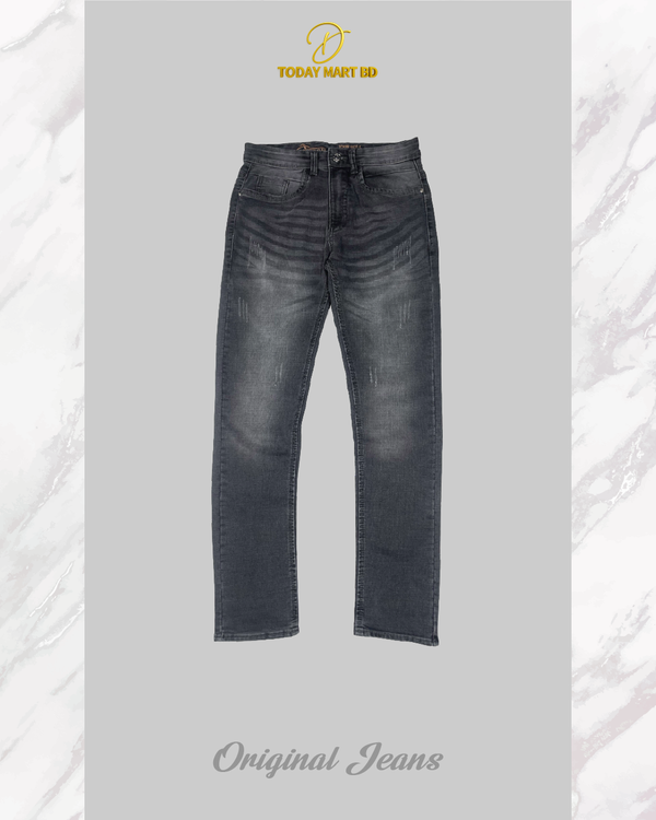 Jeans Pant - 1 Pcs Dark Ash Wash Denim  Pant- 253065 - Image 1