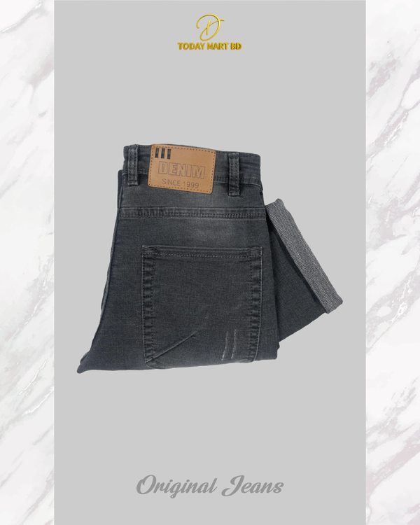 Jeans Pant - 1 Pcs Dark Ash Wash Denim  Pant- 253065 - Image 4