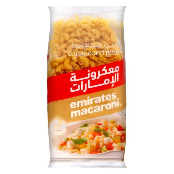 Emirates Macaroni Corni Corrugated Pasta 400gm(এমিরেটস ম্যাকারনি কর্নি ঢেউতোলা পাস্তা)