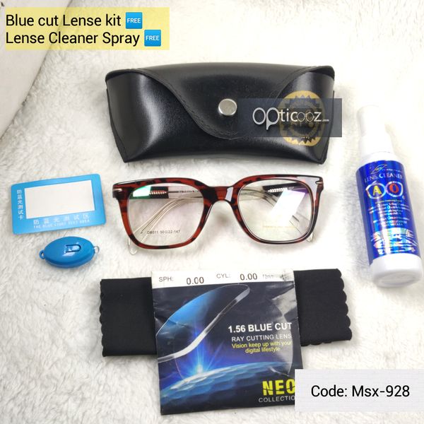Leopard Design Armani Emporio Brand BlueCut Eyeglass