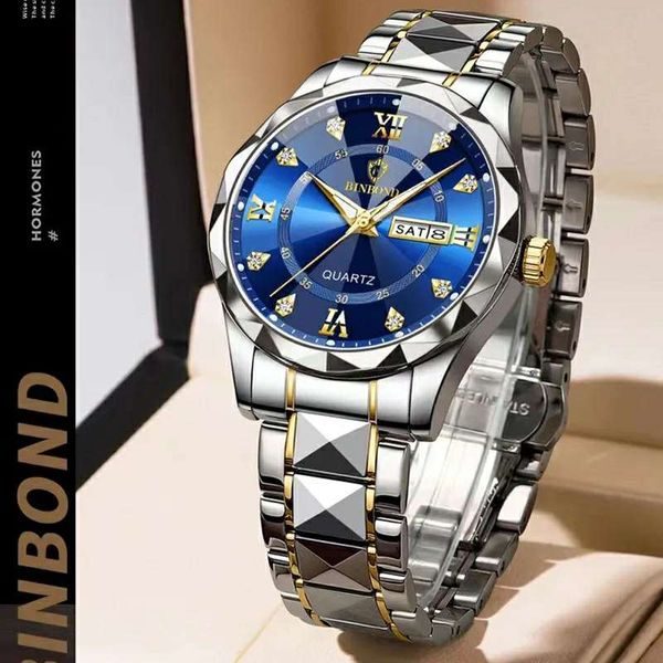 Binbod dimond cut watch