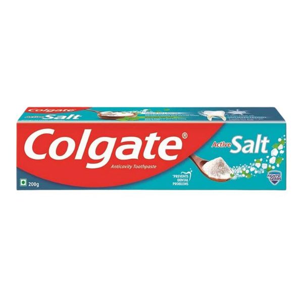 Colgate Anticavity Active Salt Toothpaste 200gm(কোলগেট অ্যান্টিক্যাভিটি অ্যাক্টিভ সল্ট টুথপেস্ট)