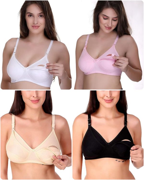 Women nursing maternity bra