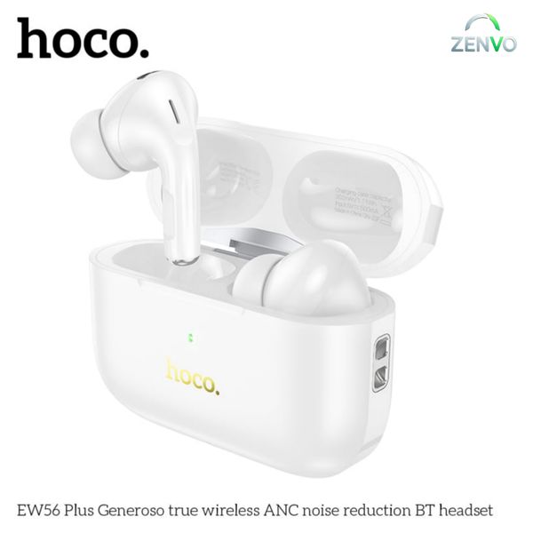 Hoco EW56 Plus ANC True Wireless Earphones – White Color