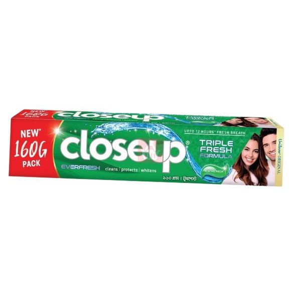 Closeup Toothpaste Menthol Fresh 160gm(ক্লোজআপ টুথপেস্ট মেন্থল ফ্রেশ)