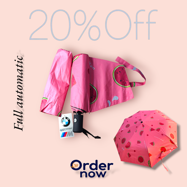 Fully automatic umbrella ultraviolet sunshade umbrella sunny rain dual-use folding umbrella