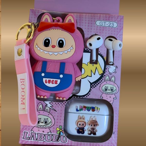 Labubu Wireless Earbuds with Cute Cartoon Stuffed Case GT-21