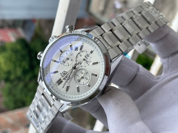 Tag Chain 3 Chrono White Dial