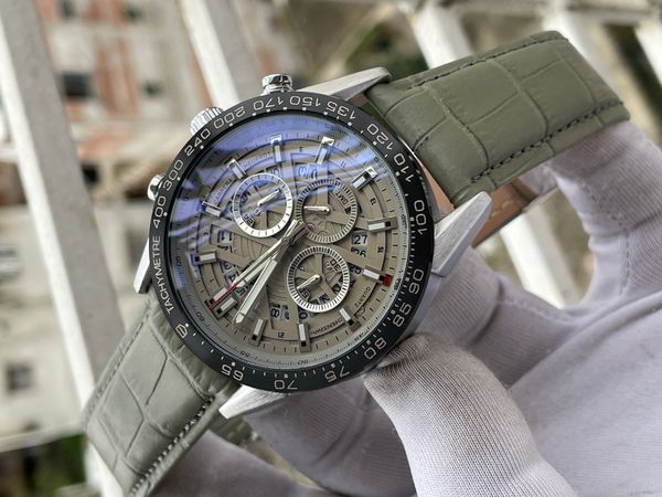 Tag 100M Grey Belt Silver Case Grey Dial