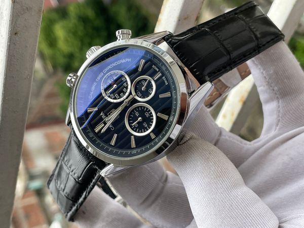 Tag Belt 1969 Black Belt Silver Case Black Dial