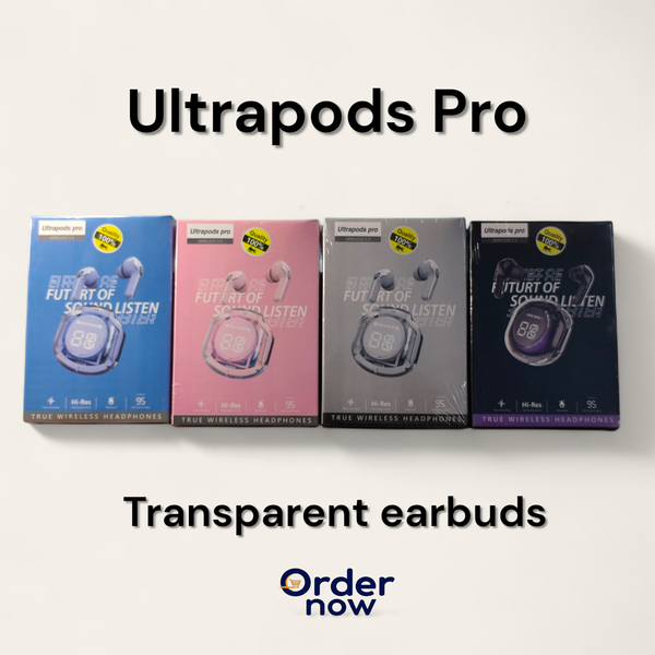 Ultrapods pro tws transparent earpods.