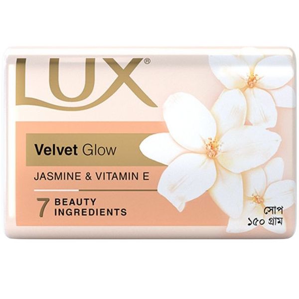 Lux Soap Bar Velvet Glow 150gm(লাক্স সাবান বার ভেলভেট গ্লো)