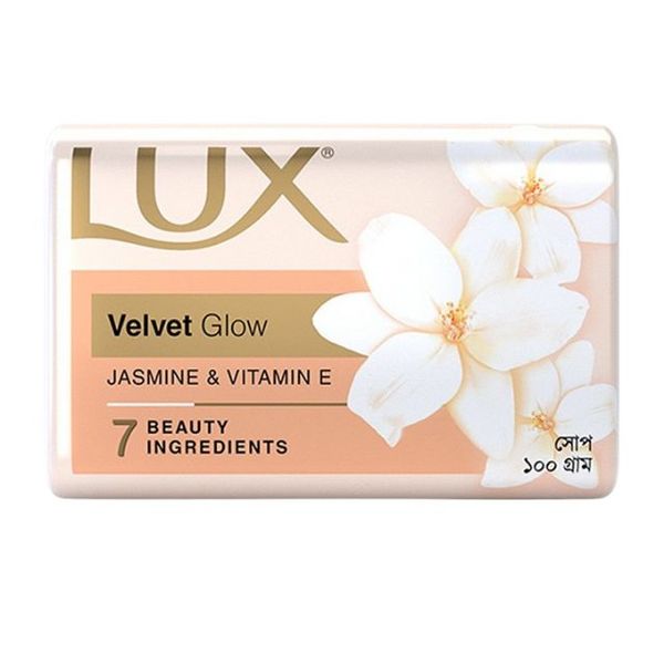 Lux Soap Bar Velvet Glow 100gm(লাক্স সাবান বার ভেলভেট গ্লো)