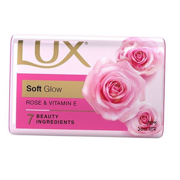 Lux Soap Bar Soft Glow 100gm(লাক্স সাবান বার সফট গ্লো)