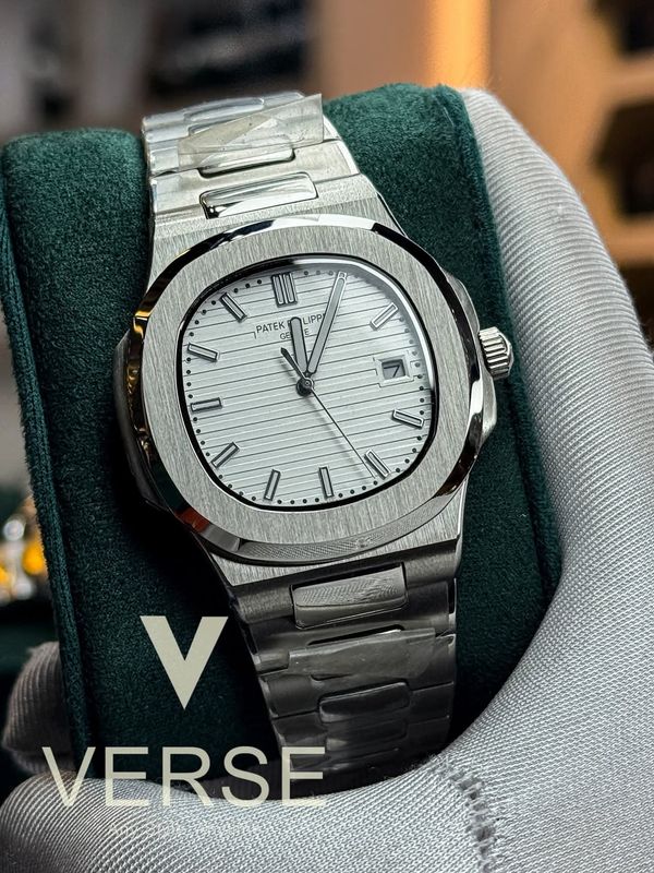 patek auto silver case white dial offer