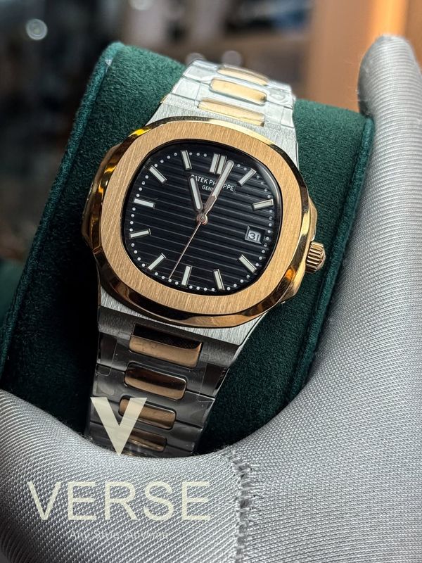 patek auto two rosegold case black dial offer