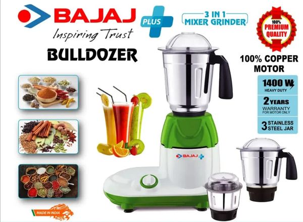 Bajaj plus Bulldozer 1400 watt mixer grinder