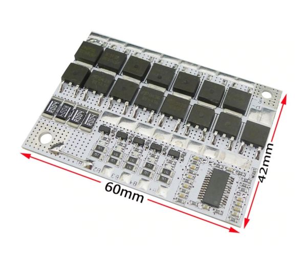 4S 100A 14.6V LiFePO4 BMS Circuit Board – Lithium Iron Phosphate Battery Protection Module