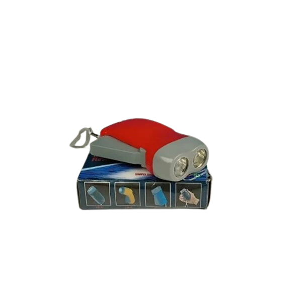 Hand Pressing Dynamo Crank Power Wind Up Flashlight