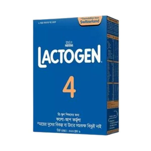 Nestlé Lactogen 4 Infant Formula Milk Powder (2-5 Y)(ল্যাকটোজেন 4 ইনফ্যান্ট ফর্মুলা মিল্ক পাউডার)