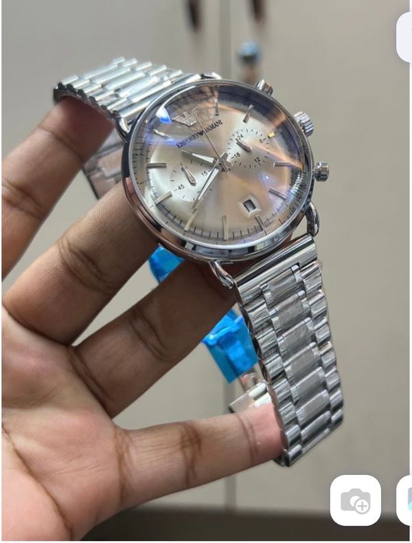 ARMANI CH OVAL GLASS SIMPLE GREY DIAL