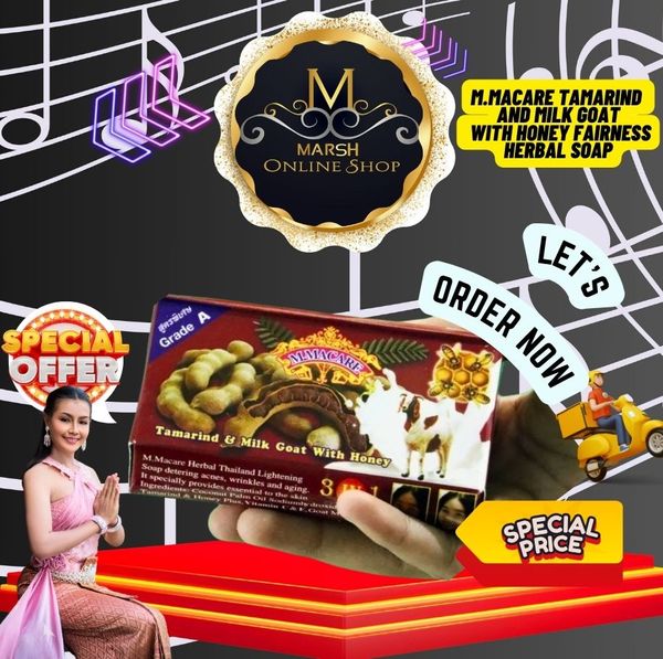 đ°đM.MACARE Tamarind and Milk Goat with Honey Fairness Herbal Soap