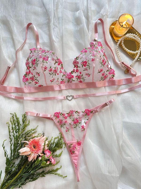 Pink bikini set