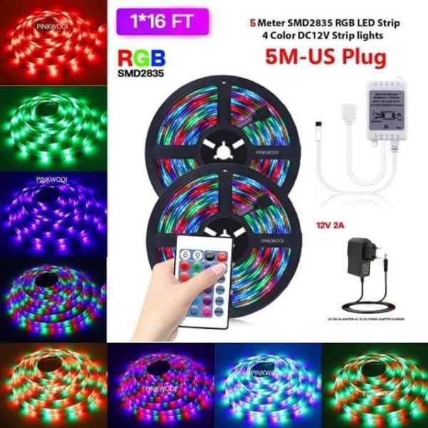RGB Strip Light 16 Feet 16 Colour