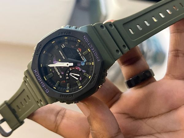 GSHOCK GA 2100 RUBBER BELT GREEN DIY
