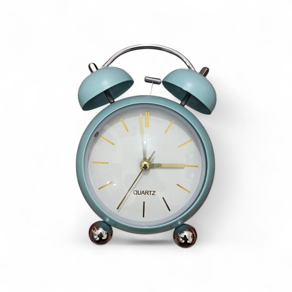 Vintage Twin Bell Quartz Alarm Clock – Stylish Table Clock