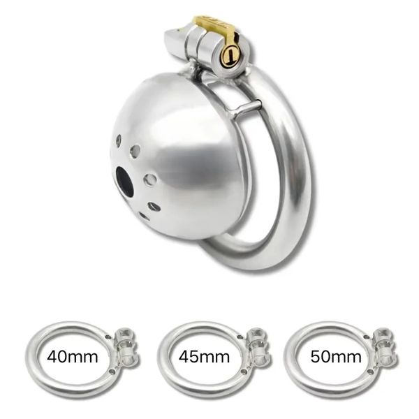 Stainless Steel Men Chastity Cage Set with Penis Lock Adjustable Restraint Belt Premium Male Chastity Device for Safe Adult Play