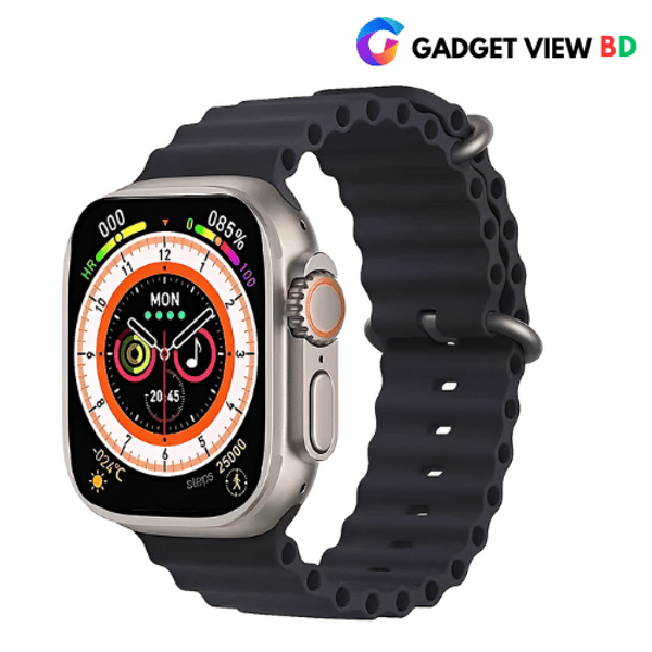 KD99 Ultra Smart Watch With Bluetooth Calling- Black Color