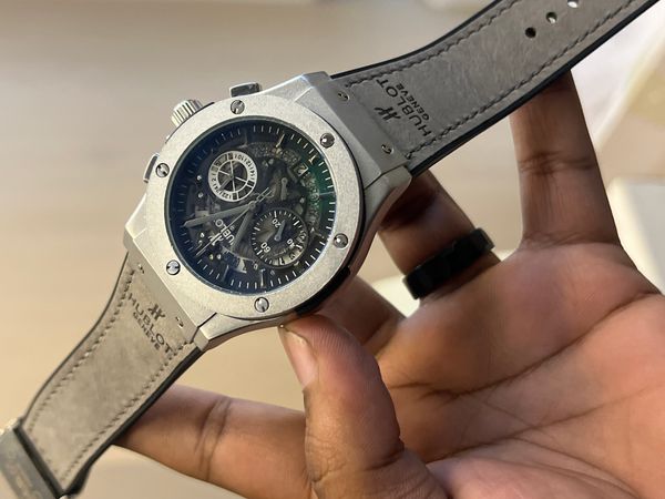 HUBLOT BELT WEB GREY