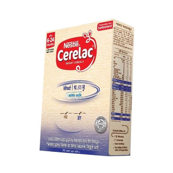 Nestlé Cerelac 1 Wheat & Milk(6 M+) 350gm(সেরেলাক গম এবং দুধ)